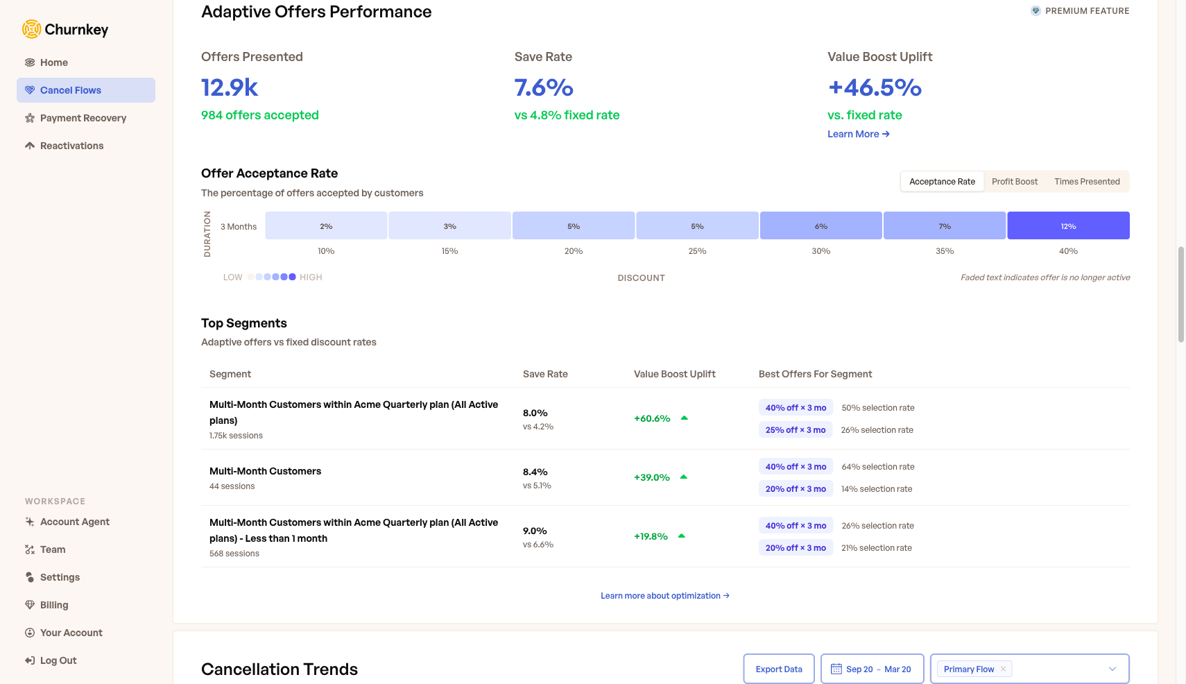Adaptive Offers Performance